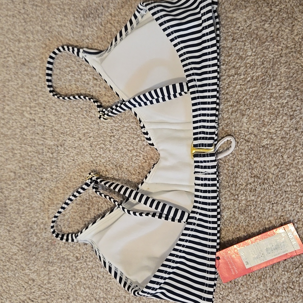 NWT Striped Target Bikini Top - Picture 2 of 3